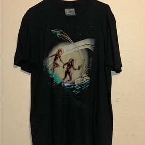 Fifth Sun Black Tee with Space Design